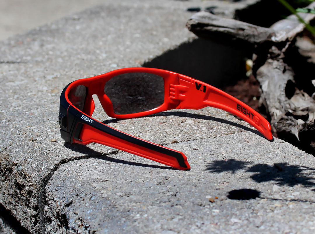 V.1 - Matte Black/Red - Polarized – EIGHT