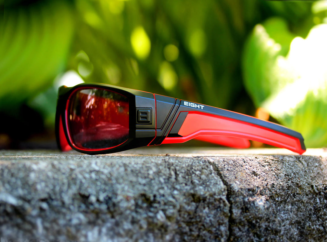 V.1 - Matte Black/Red - Polarized – EIGHT