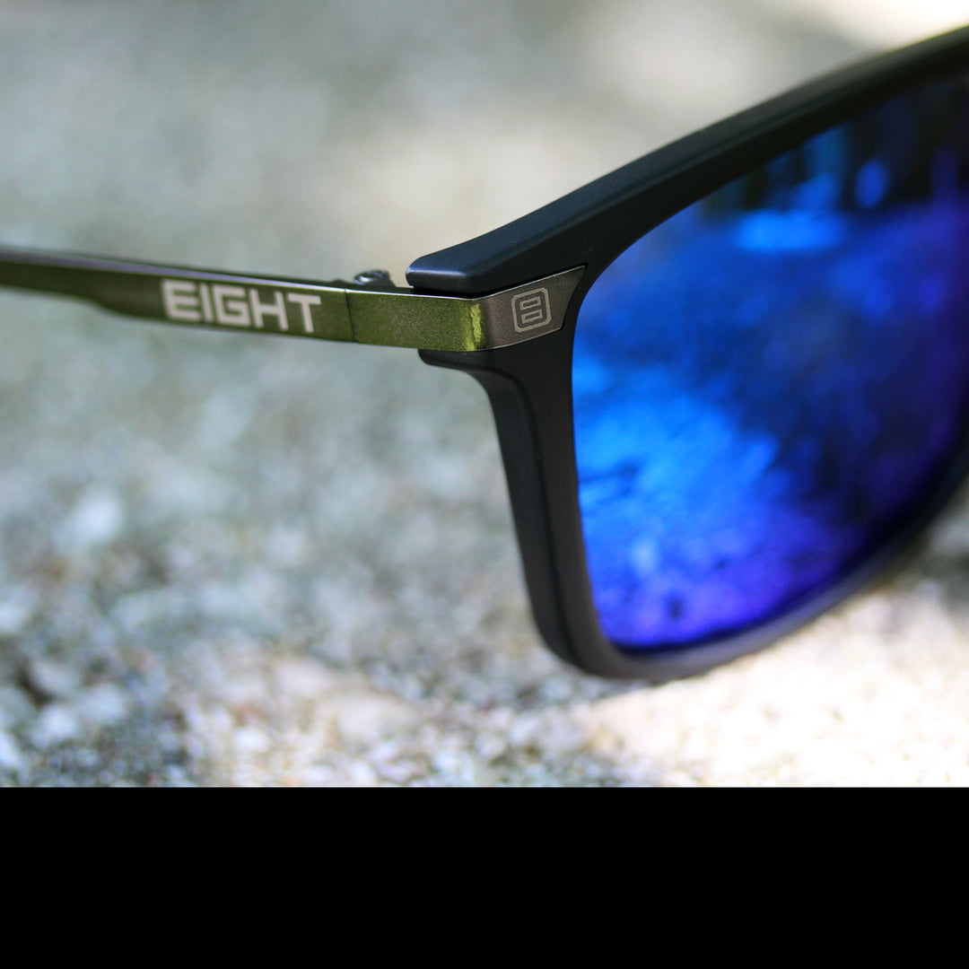 VAPOR Black GunMetal Blue Mirror EIGHT