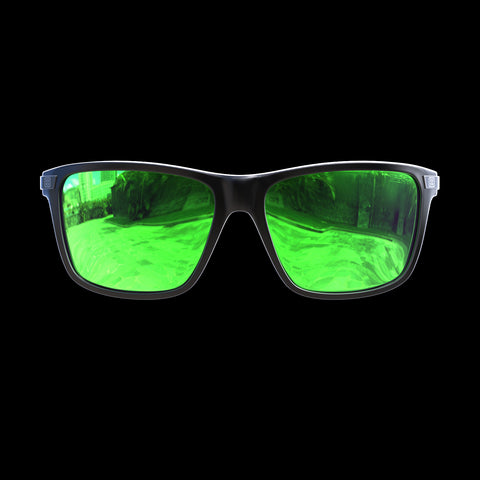 VAPOR - Black/GunMetal Green Mirror